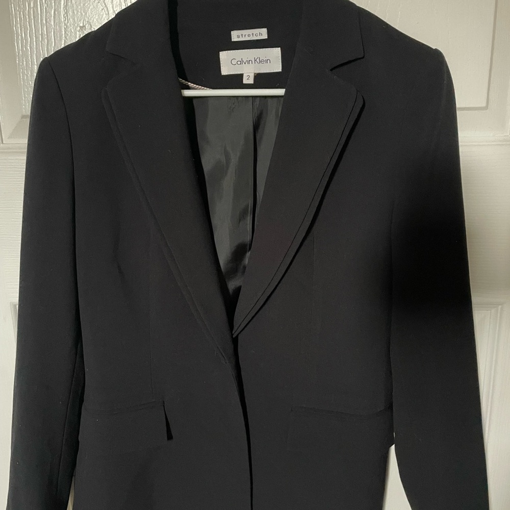 Like New Women’s Calvin Klein Women's Black Blazer Size 2